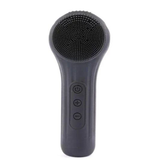 CEPILLO FACIAL DE SILICONA CON MANGO.