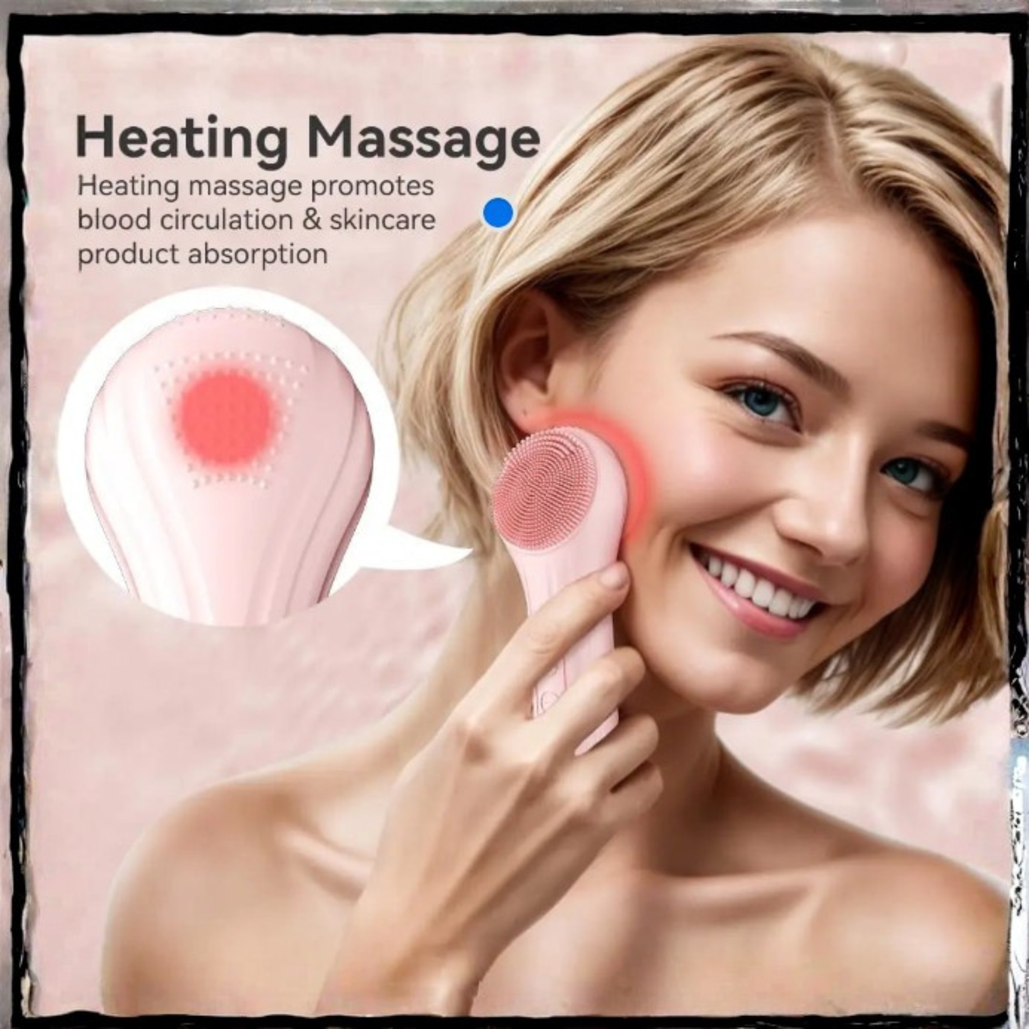 CEPILLO FACIAL DE SILICONA CON MANGO.